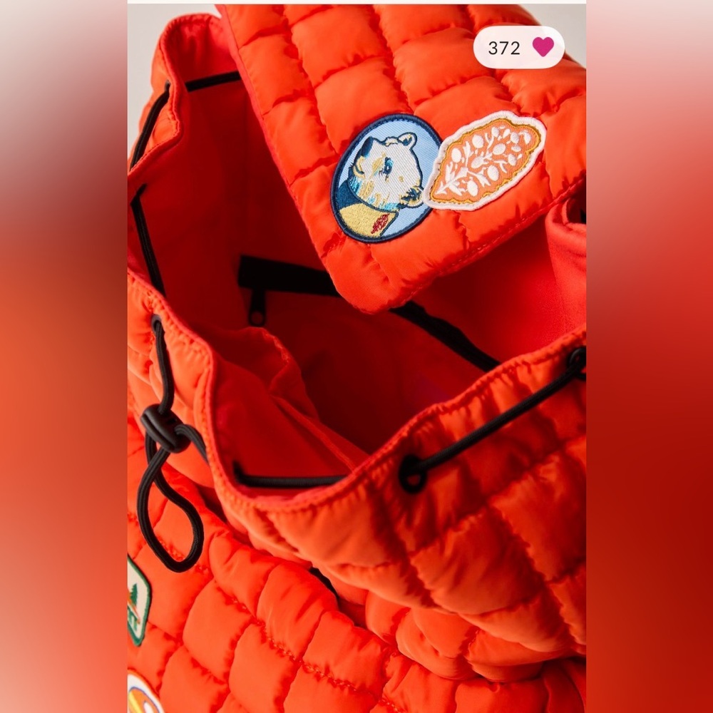 Free People movement quilted hiker patch backpack fire starter $128 - Picture 4 of 5